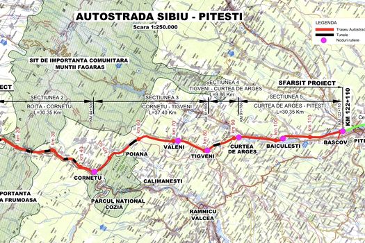 Au început lucrările la Tunelul Balota de pe Autostrada Sibiu–Pitești. Secțiunea Boița–Cornetu va avea șapte tuneluri și 49 de viaducte