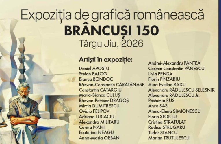 Expoziția „Brâncuși 150”, dedicată marelui sculptor, se deschide la Biblioteca Națională a României