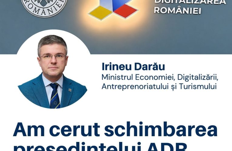 Irineu Darău anunță „RESET” la Digitalizarea României: șeful ADR, demis după probleme majore în proiectele IT ale statului