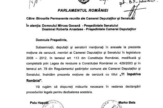 Istoria moțiunilor de cenzură: Ce premieri au picat și ce s-a ales de ei