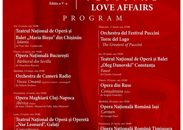 Love affairs, marea evadare în pasiune: 1500 de artiști rescriu istoria iubirii la Opera Națională București