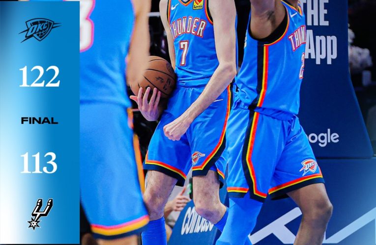 Oklahoma City Thunder egalează la general finala Conferinței de Vest din NBA contra San Antonio Spurs. Gilgeous-Alexander, MVP-ul sezonului, aproape de double-double