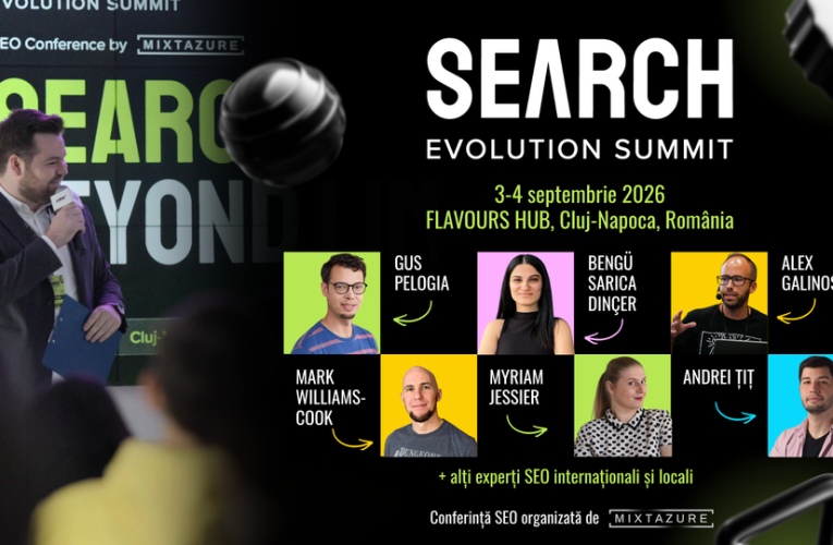 Search Evolution Summit 2026 Anunță Locația, 8 Speakeri Confirmați și Înscrierile Pentru Panelul Românesc de SEO