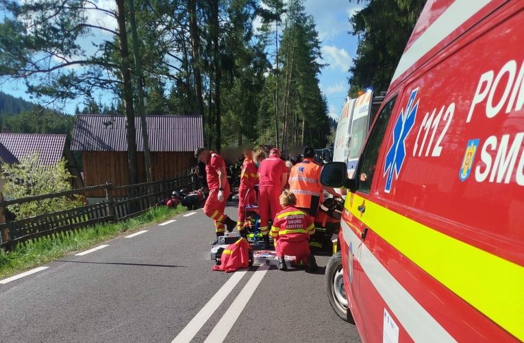 Suceava: Motociclist mort într-un accident în zona Pasului Palma