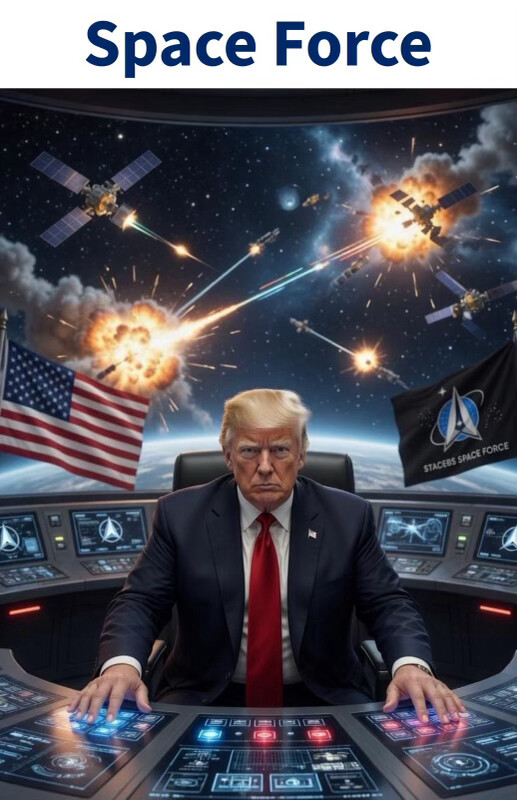 Trump postează imagini cu extratereștri și război în spațiu. Care este motivul