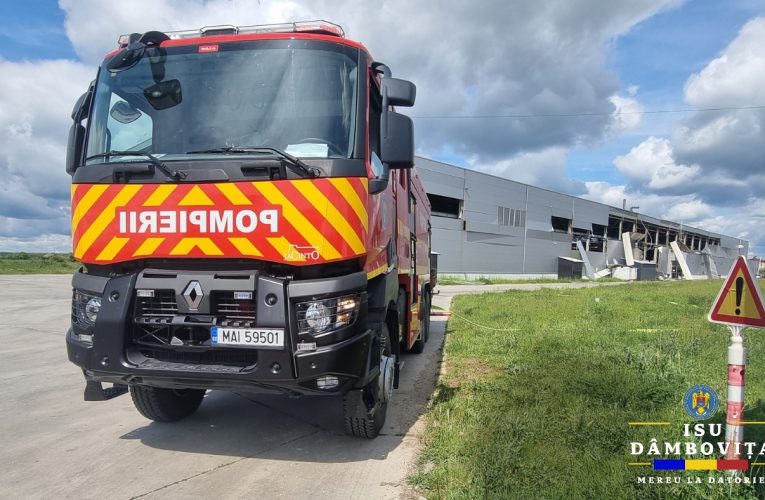 Un rănit și peste 40 de persoane evacuate după o explozie la o hală din Târgoviște