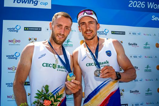 4 medalii pentru România la Cupa Mondială de canotaj de la Sevilla