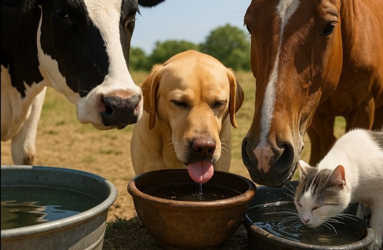 ANSVSA, recomandări pentru fermieri și stăpânii animalelor de companie cu ocazia valului de căldură