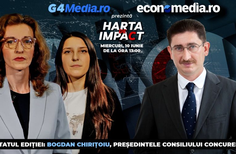 Bogdan Chirițoiu, invitat la prima ediție a emisiunii „Harta de impact”, realizată de G4Media și Economedia