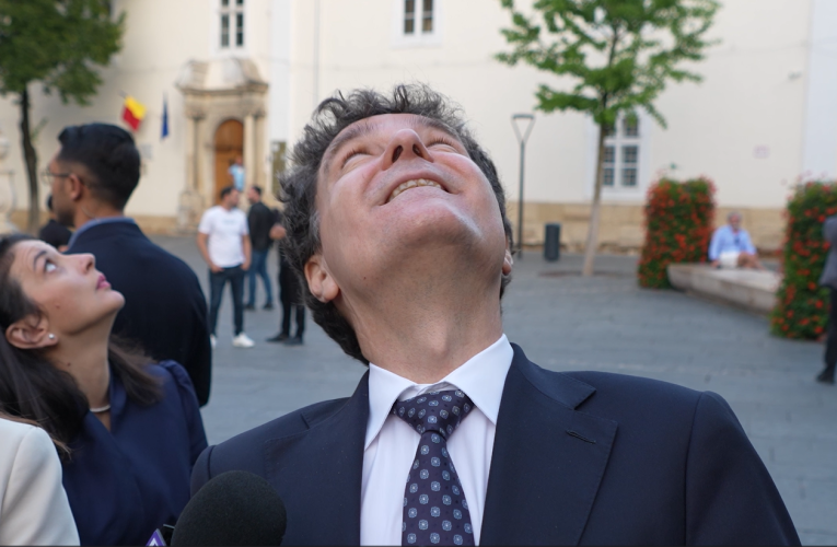 Declarația lui Nicușor Dan, perturbată de un aparat de zbor. Ce a făcut președintele