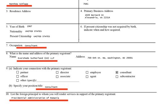 (DOCUMENTE) Președintele CPAC, Matthew Schlapp, apropiat de Donald Trump și un susținător al lui George Simion, în contractul de lobby al Administrației Nicușor Dan. Noi date publicate de administrația SUA: cine mai apare, cât câștigă pe lună din România, legăturile pe zona de energie