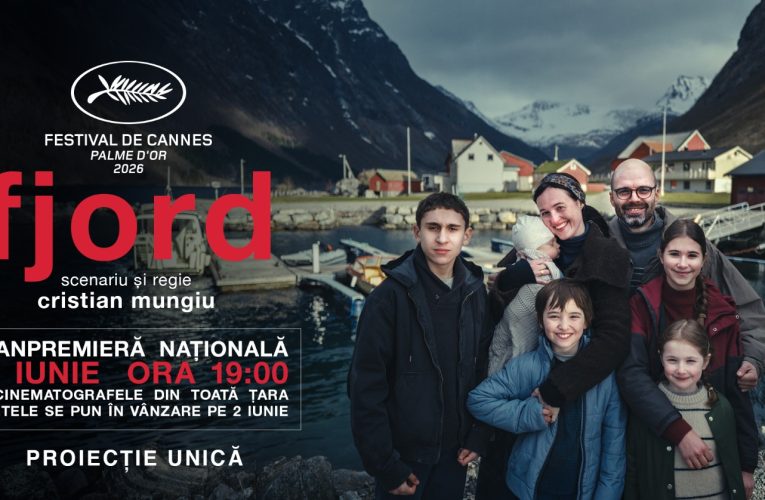 „Fjord”, noul Palme d’Or semnat de Cristian Mungiu, poate fi văzut pe 13 iunie la CINEMAX Veranda Mall. Biletele se pun în vânzare pe 2 iunie