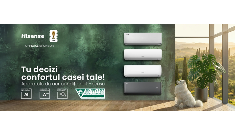Hisense lansează gama de aparate de aer condiționat 2026, creată pentru confort inteligent în orice anotimp