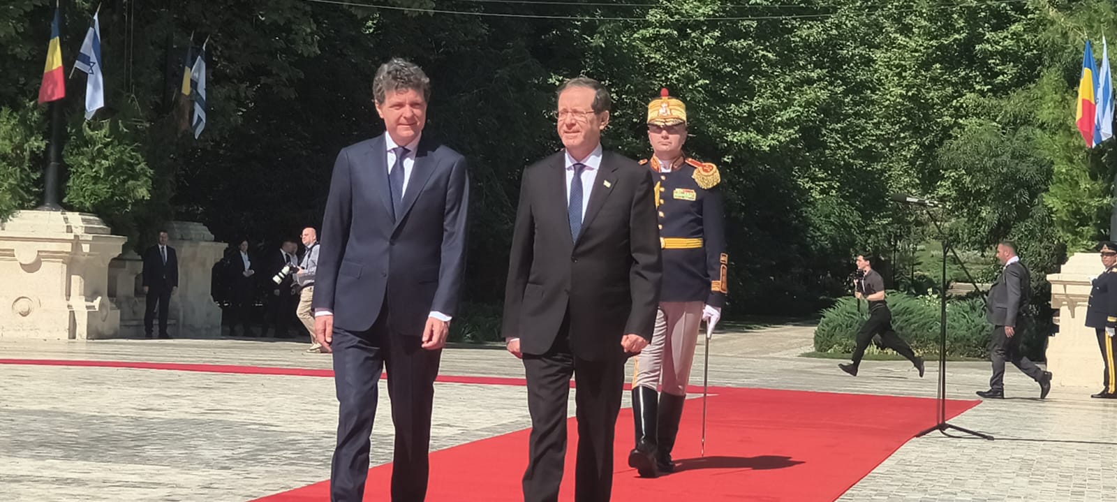 Isaac Herzog, primit la Cotroceni de Nicușor Dan și Mirabela Grădinaru