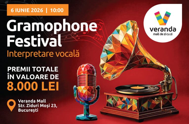 La Veranda Mall, muzica prinde viață. Festivalul Gramophone revine cu o nouă ediție dedicată tinerelor talente muzicale și oferă publicului un spectacol inedit