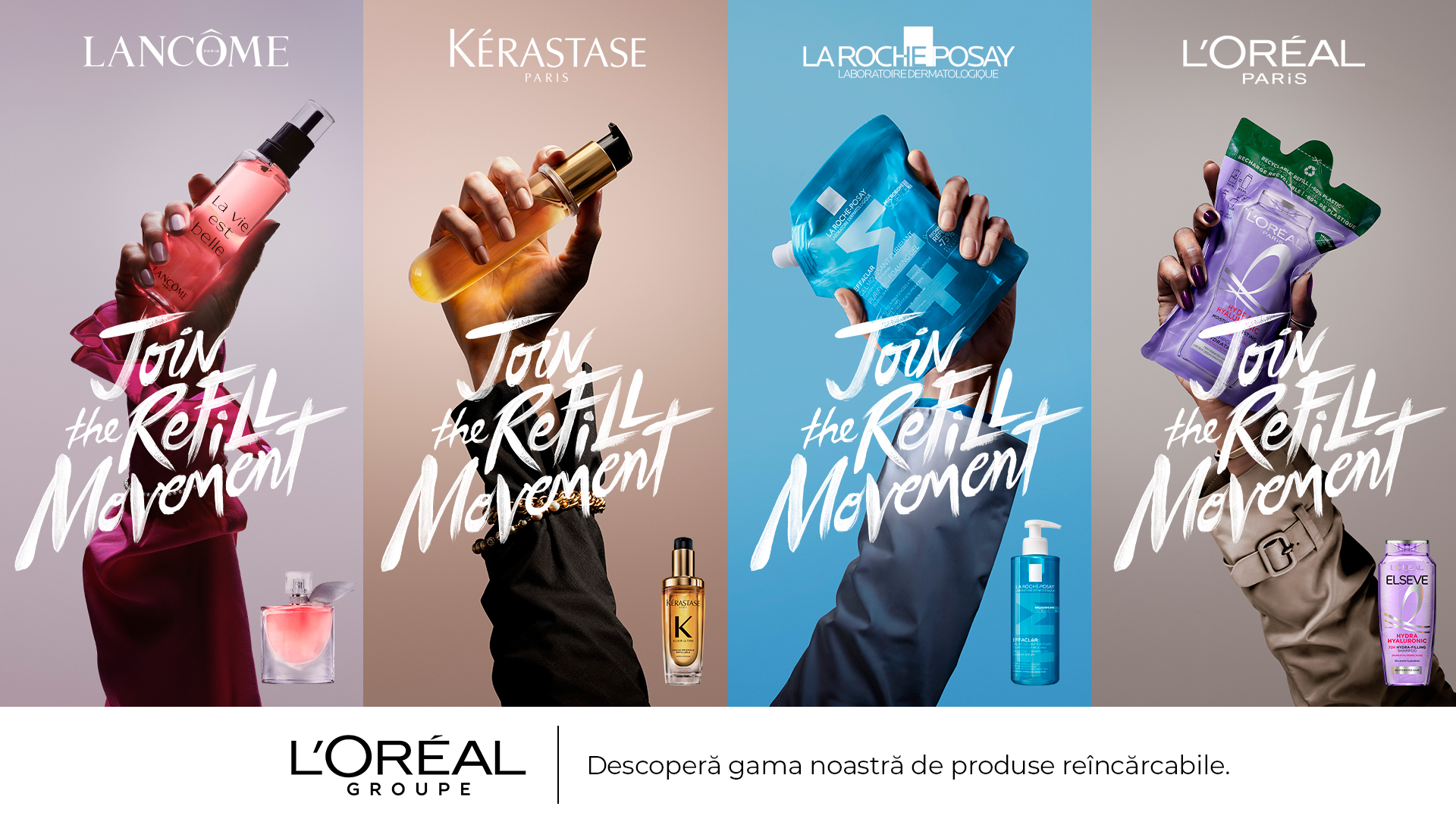 L’ORÉAL INVITĂ CONSUMATORII DIN ÎNTREAGA LUME SĂ #JOINTHEREFILLMOVEMENT ÎN CEA MAI AMPLĂ CAMPANIE DE SUSTENABILITATE DIN ISTORIA SA
