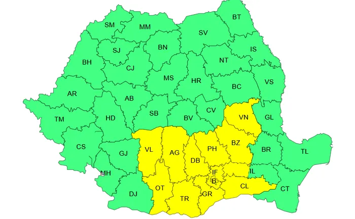 Meteo. Bucureștiul și mai multe județe, sub cod de furtuni puternice. Avertizarea ANM intră în vigoare azi