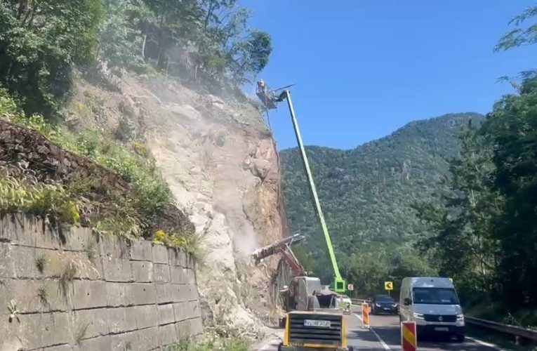 Noi restricții pe Valea Oltului. Lucrările de pe DN7 continuă până la jumătatea lunii iulie
