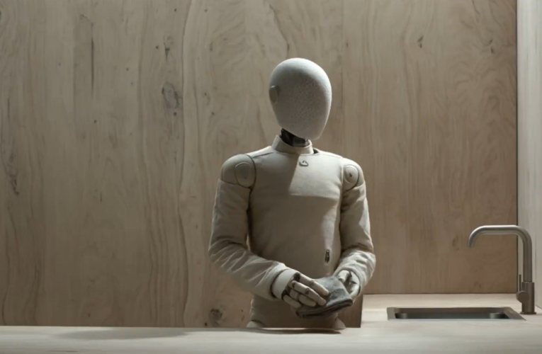 O companie a prezentat un robot umanoid care spală vase. Ulterior s-a aflat că era un om mascat