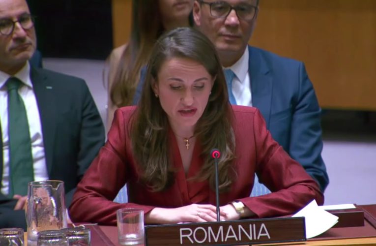Oana Țoiu contrazice la ONU narațiunea Rusiei despre drona de la Galați: „Analiza arată fără îndoială că era de origine rusească”