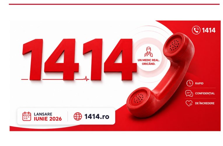Se lansează 1414: primul număr scurt din România prin care vorbești direct cu un medic specialist, 24/7
