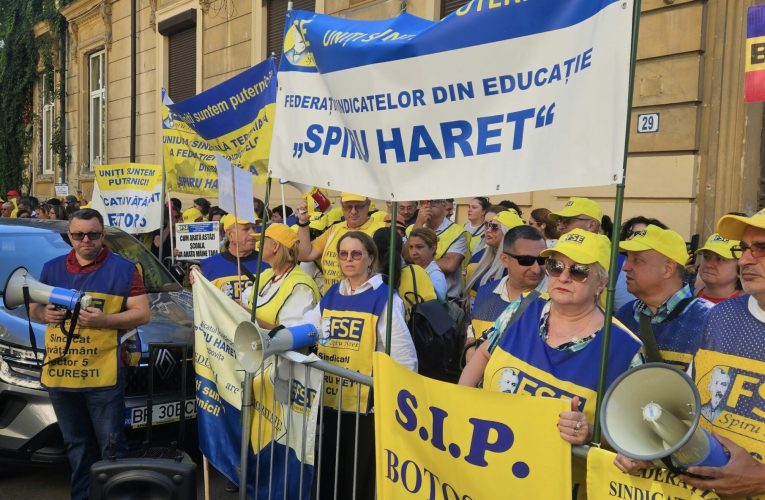 Sindicaliștii din Educație protestează miercuri în Capitală