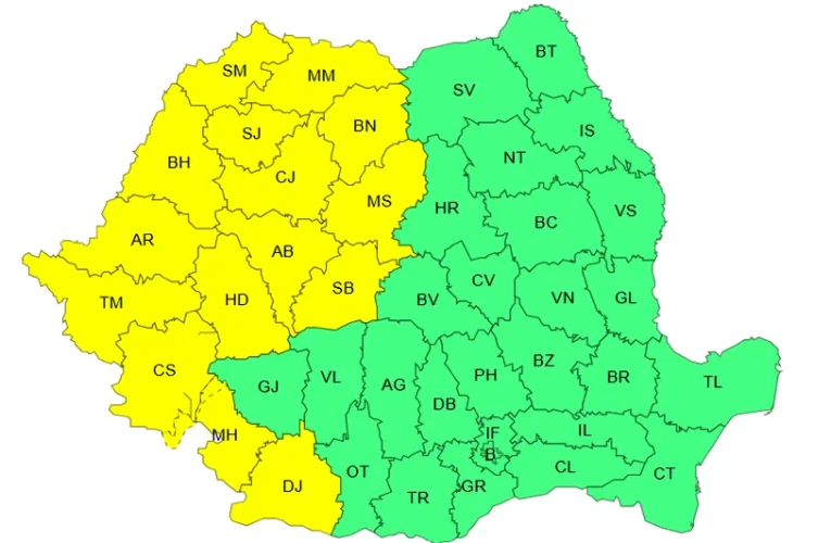 Val de caniculă și furtuni peste România. Până la 36 de grade și episoade de instabilitate atmosferică în mai multe regiuni