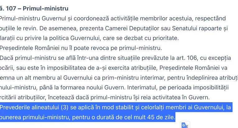 7 miniștri interimari ai cabinetului demis Bolojan au mandatele expirate de 24 de zile. Nici președintele Nicușor Dan nu are o soluție