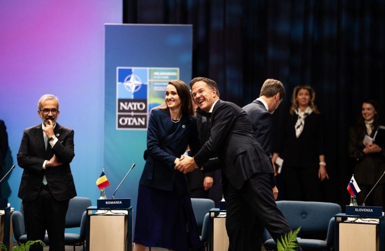Oana Țoiu, la Summitul NATO de la Ankara, s-a fotografiat alături de Mark Rutte. Mesaj de susținere pentru rolul României în Alianță