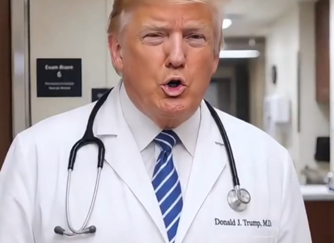 Trump șochează cu un videoclip creat cu AI: apare ca medic și diagnostichează actori celebri, ca Robert De Niro și Julia Roberts
