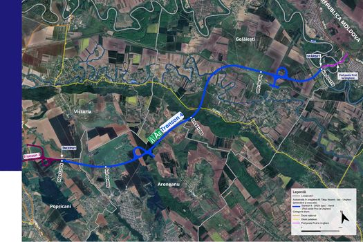 Ultimul contract al Autostrăzii Unirii A8 a fost semnat. Proiectul include și primii kilometri de autostradă construiți de România în Republica Moldova