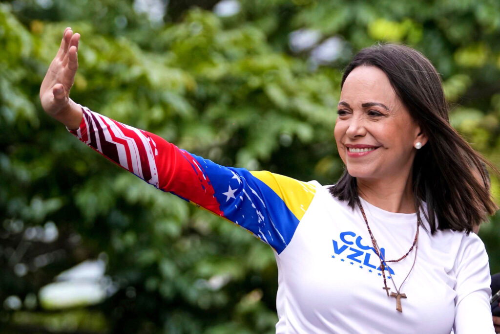 MarÃ­a Machado, lidera opoziÈiei s-a Ã®ntors Ã®n Venezuela dupÄ luni de exil